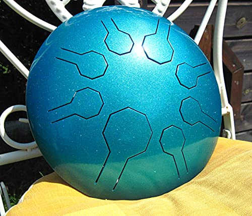 Edelstahl Mini-Vibe – 25.5 Cm - Tropical - 8 Notes in Galaxy Scale/Handpan, Steel Tongue Drum