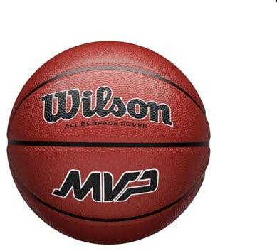 WILSON MVP Basketball Micro Mini, Miniatur-Basketball aus Gummi, Kompakt & vielseitig für Kinder, Als Dekoration oder Geschenk, Farbe: Braun