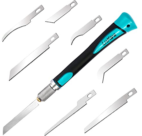 7PCS Model Craft Hand Blades,Modeling Knife Hacksaw Tool for DIY Mini Razor