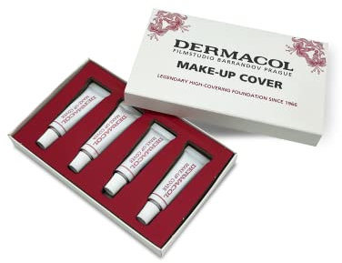 Dermacol - Full Coverage Foundation, Flüssige Makeup Matte Foundation mit SPF 30, Wasserfeste Foundation für fettige Haut, Akne, & Augenringe, Langanhaltende Makeup Produkte, 30g (Tester Light)
