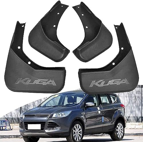 4 parafanghi universali larghi per auto Ford Kuga 2013 2014 2015 2016 2017 2018 2019 camion, paraspruzzi paraspruzzi e trappole sporche, parafanghi con clip