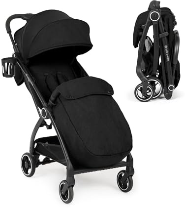 Ickle Bubba Aries Prime Autofold Kinderwagen, Schwarz