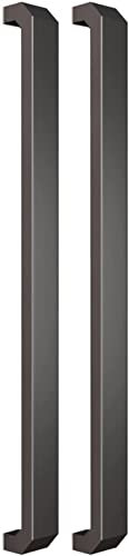 Sliding Barn Door Handle Stainless Steel, Modern Interior & Exterior Front Door Push Pull Door Handle Brushed Nickel, for Villa Office (Color: Gold, Size: 120 cm (47)) (Gold 60 cm (24)) (Gold，silv