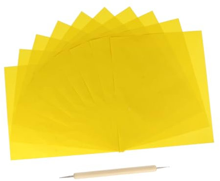 CORHAD 10stücke Transferpapier Für Kreuzstich Mit Prägestift Wasserlöslich Zum Übertragen Von Mustern Stoff Und Papier Geeignet Für Nähkohle-anwendungen Und Stickereien