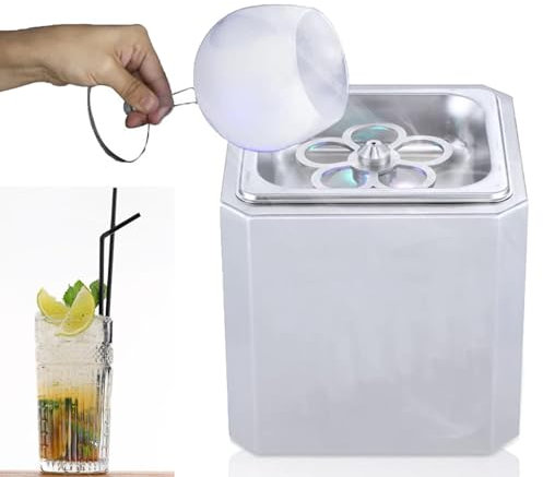 ZHIXUMM Enfriador De Vidrio De Co2, Mini Enfriador De Vidrio De Co2 Congelador, Enfriador De Bebidas InstantáNeo, Se Puede Congelar RáPidamente A -45 ° C, para CóCteles, Cerveza, Vino, Bar
