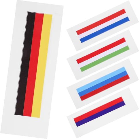 COSMEVIVI 5stücke Autoaufkleber Lenkradaufkleber Flaggenaufkleber Selbstklebend Aus Robustem Pvc-material Leicht Zu Reinigen Und Anzubringen