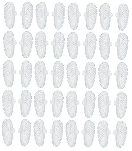 Healeved 50paare Silikon Nasenpolster Für Brillen Antirutsch Nasenpads Für Optimalen Halt Für Sonnenbrillen Und Lesebrillen Langlebig Und Komfortabel Der Anwendung