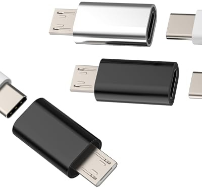 Adaptateur USB C Micro USB (3 paquets) câble type C connecteur USB C femelle vers micro USB mâle compatible pour Samsung S7 USB-C charge de données MicroUSB Mini Type-C connecteur tp-to