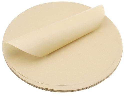 WYYFXY® 150 Stück Backpapier Rund, 28cm Baking Paper Airfryer Backpapier Zuschnitte Parchment Paper Baking für Luftfritteuse, Bratpfanne, Ofen, Pizza