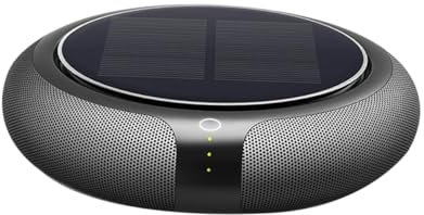 Garneck mini purificador de aire ionizador air purifier desbarbador atrapapolvo desodorizante purificador aire duster limpiador de aire de energía solar pequeño purificador de aire Black