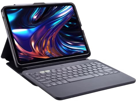 ZAGG Pro Keys 2 iPad-tangentbord och fodral för 13-tums iPad Pro (M4), lätt, folio-fodral, avtagbar, lång batteritid, pekskärmshållare, bakgrundsbelysta tangenter, (engelska)