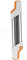 Affûteuse de chaîne de tronçonneuse 2 en 1 en métal Facile à Utiliser 3/8 P 4,0 mm Remplacement pour chaîne Blanc