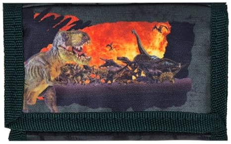 Theonoi Ottima Idea Regalo Horses/Bambini Portafoglio, Dinosauro, 9 x 13 cm, Comic