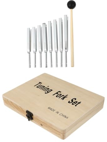 Mehrzweck Stimmgabel 8 Stück Musikunterrichts Tool aus Aluminium | Silber, Tragbar und Leicht zu Bedienen, Rost und Brucharm für Standardgebrauch