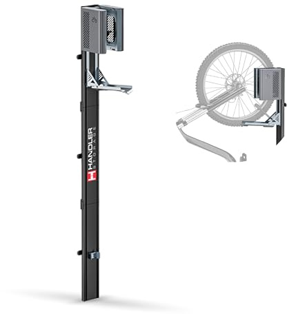 Handler Storage Fahrradlift | vertikale Fahrradwandhalterung | bis 32 kg | Vertikale Fahrradhalterung mit Hebesystem | Wandmontage | bis 32 kg | Reifen bis 7,8 cm | Ø 24–29 Zoll | Modell ABL12