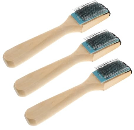 Cepillo Limpiador de Zapatos de Baile 3 Unidades Madera Acero