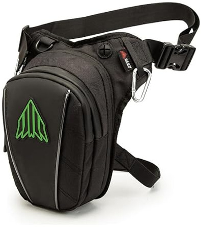 Beintasche Motorrad wasserdichte Motorrad-Hüfttasche Outdoor-Sport Motorrad-Oberschenkeltasche Moto Biker Radfahren Beintasche Rucksack(Green)