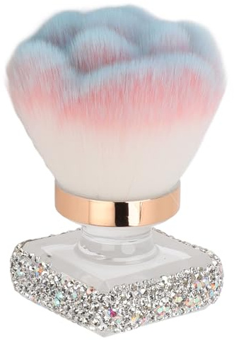 Pincel de polvo de uñas diez limones, cepillo maquillaje matorral uñas plástico para la manicura y el maquillaje