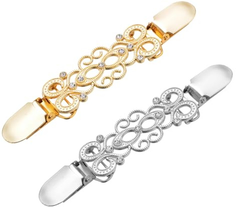 DIKACA 2pezzi Fermagli per Abbigliamento Vintage Fermagli per Spille per Maglioni Accessori per Abbigliamento Decorativi per Vestiti e Sciarpe