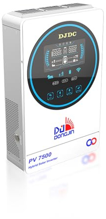 48V 6500W Solar Hybrid Wechselrichter Reiner Sinus-Hybrid Wechselrichter mit 130A MPPT Solar Inverter 48VDC auf 220/230VAC Solarladung, Netzladung, Hybridladung