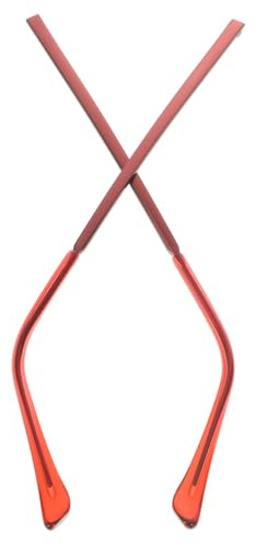 GANAZONO Patillas de Gafas Metálicas Antideslizantes en Color Granate, Repuesto para Montura Externa, Compatibles Gafas de Sol y Lectura, para Uso Diario Masculino