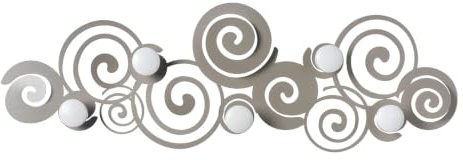 Arti & Mestieri Orfeo - Appendiabiti di Design 100% Made in Italy - in Ferro, 75 x 25 cm - Sabbia