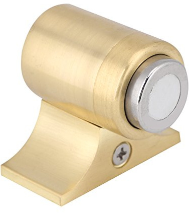 Smandy Magnetischer Türstopper Edelstahl Türfänger Hochleistungs Soft Catch Geräuscharm Türstopper Wand oder Bodenmontage Hochleistungs Türhalter(Yellow Copper)