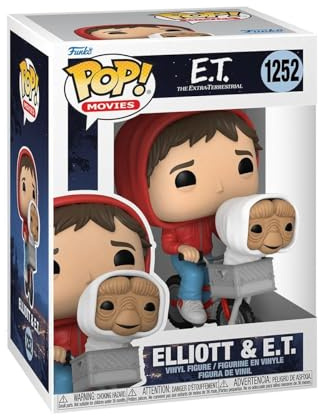 Funko Pop Movies: E.T. The Extra-Terrestrial - Elliott - Elliot with E.T. in Basket, 3.75 Inches - Collectable Vinyl Figure - Gift Idea - Official Merchandise