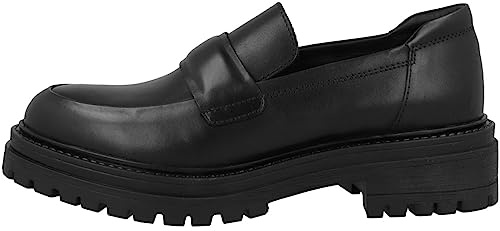 Geox Damen D Iridea Moccasin, Schwarz, 38 EU