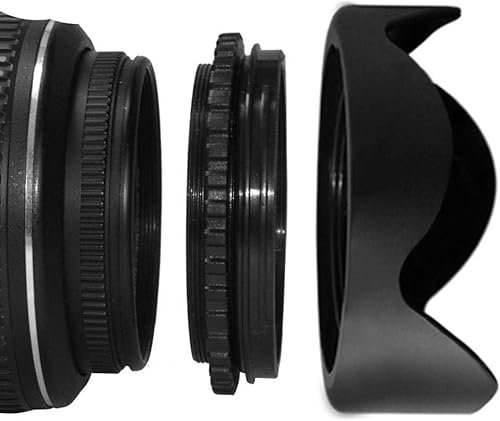 ASMEIR Paraluce Reversibile a Petalo di Tulipano for Fotocamere 49mm 52mm 58mm 55mm 62mm 67mm 72mm 77mm 82mm (Size : 67mm)