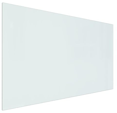 vidaXL Kaminofen Glasplatte Kaminplatte Kaminglas Ofenglas Bodenplatte Funkenschutzplatte Glasbodenplatte Kaminbodenplatte Rechteckig 100x60cm