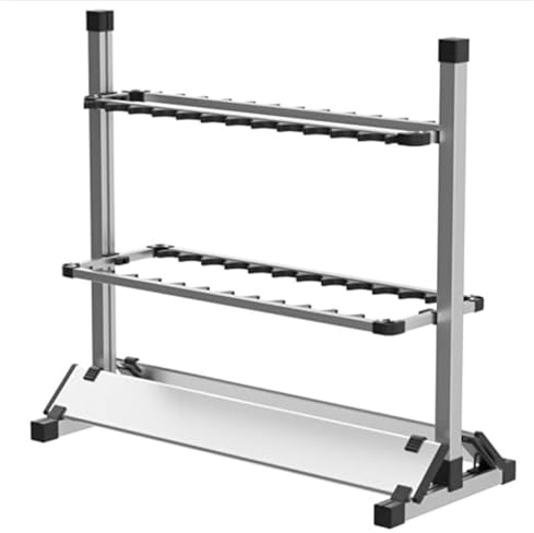 EurHomePlus Portacañas Aluminio, 24 Cañas, 73x32x72cm, Ajustable, Plata