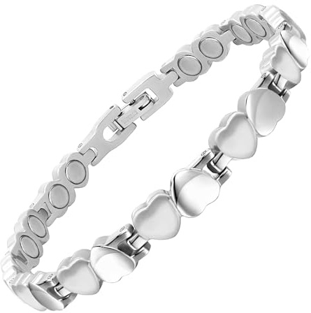 JEROOT Magnetschmuck Damen Zur Schmerztherapie Herz Armband