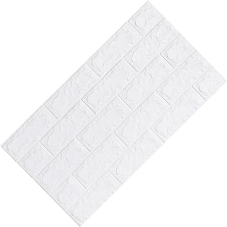 Hemobllo Carrelage Mural Adhésif 3d Effet Brique Blanc Imperméable en Mousse Xpe Auto-adhésive Design Épaissi pour Décoration Murale Chambre et Salle de Bain Moderne