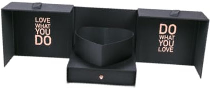 Nishiyuenyi Leere, Blumenseifenbox, Valentinstagsgeschenk, Blumenverpackung für DIY-Geschenkdekor, Schwarz