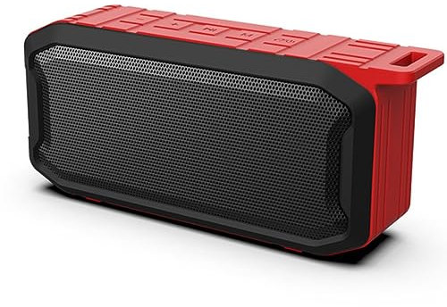 ZHCHAO Haut-Parleur extérieur Portable avec Radio FM TWS stéréo sans Fil Boombox TF caisson de Basses extérieur(1-Pack)