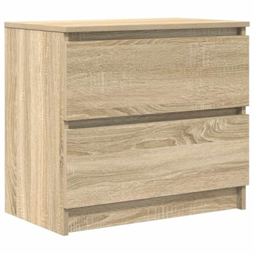vidaXL Mueble para TV Madera contrachapada Roble Ahumado 60x35x54 cm