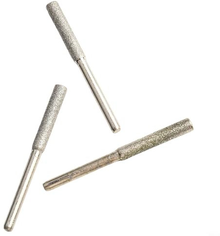 Affilatrice per motosega con ruote placcate in titanio, lunga durata, facile sostituzione, set da 6 pezzi (3 x 5,5 m)