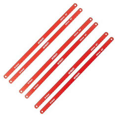 Amtech M1210 Amtech 300mm (12-inch) Bi-Metal Hacksaw Blade Set (6-piece)