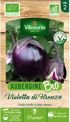 Semi Melanzana Violetta di Firenze S1-4505B 0.5 Gr, Confezione da 5 bustine