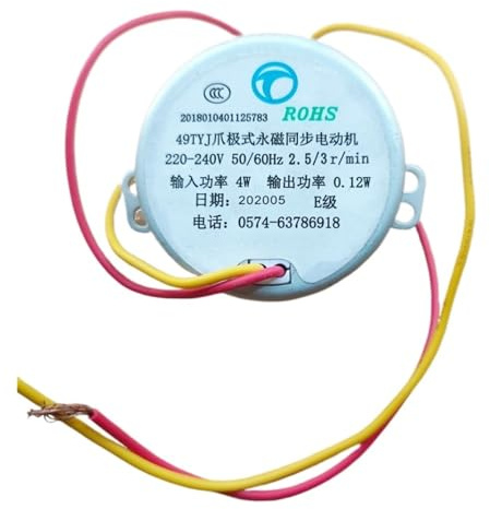 Moteur synchrone à aimant permanent 49TYJ 4 W 2,5 tr/min 3 tr/min
