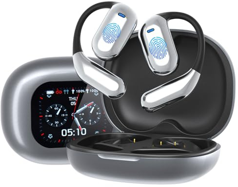 Übersetzer Kopfhörer für 144 Sprachen - AI Übersetzungskopfhörer Echtzeit mit Bluetooth 5.4, OWS Open-Ear Design & Touchscreen. Ideal für Reise, Business & Lernen