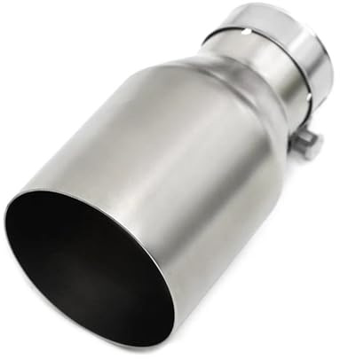 Auspuffendrohrblende 1 Stück 304 Edelstahl Auspuff Universal Endrohr Auto Schalldämpfer Einzelne Gerade Endrohre Tuning Endschalldämpfer(ID60MM OD101)