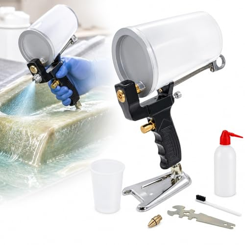 Pistola a Spruzzo Per Gelcoat, Gelcoat Ad Aria Compressa Con Ugello Da 4 Mm E Serbatoio, Pistola a Spruzzo Per Resina, Strumento Di Verniciatura Fai-da-te Per La Casa, Rivestimento In Fibra Di Vetro