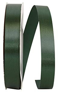 Reliant Ribbon Single Face Satin Allure Sfs Ribbon, 7/8 Inch X 100 Yards, Hunter Green