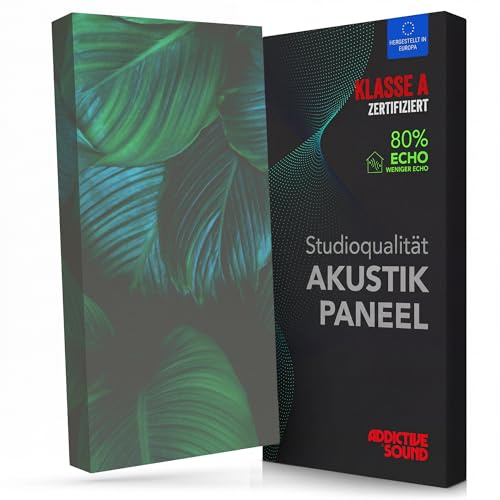 Addictive Sound Akustikbild Schallabsorber 100x50x11 cm, Nature 4 | Absorberklasse A, Kunstdruck auf Akustikstoff, nicht brennbarer Kern, in der EU gefertigt, Montageset inklusive
