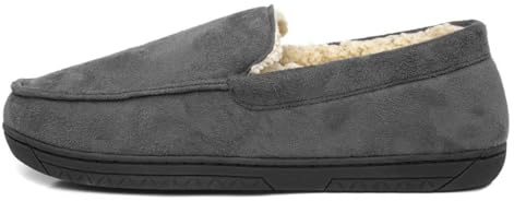 The Slipper Company Otis Mens Grey Moccasin - Size 6 UK - Grey