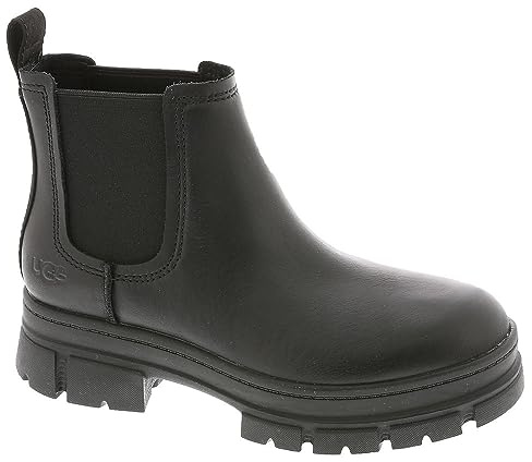 UGG Ashton Chelsea, Stivali Unisex - Bambini e ragazzi, Nero, 25 EU