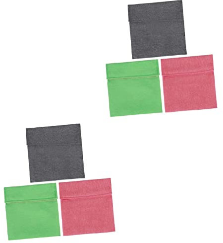 SOLUSTRE 2sätze Teiliges Waschbare Snack-aufbewahrungstaschen Grün Wiederverwendbare Beutel Aus Langlebigem Oxford TPU Für Küche Und Unterwegs Um Snacks Frisch Zu Halten