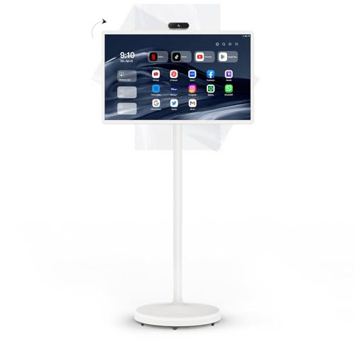 ApoloSign Moniteur Portable de 24 Pouces, avec écran Intelligent Rotatif de 1080p, écran Tactile, système d'exploitation Android (Google Store), Batterie intégrée